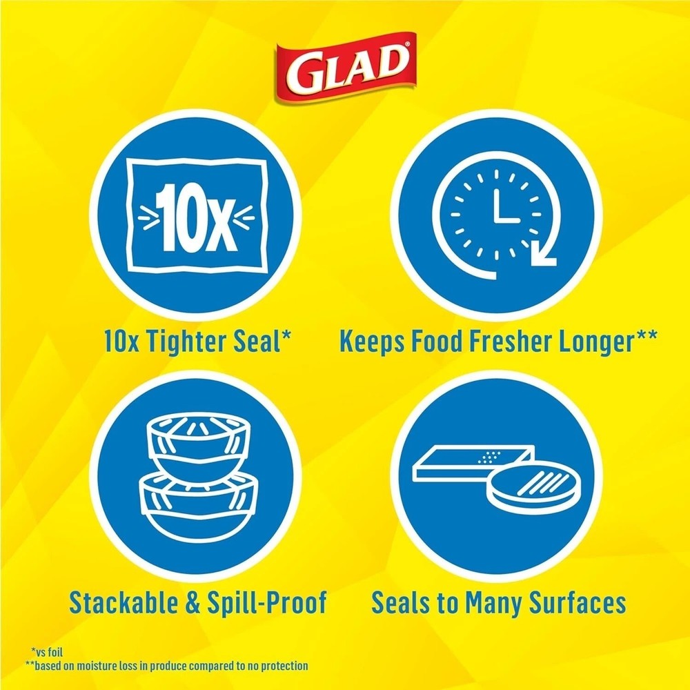 Glad Press'n Seal Plastic Food Wrap - 70 Square Foot Roll