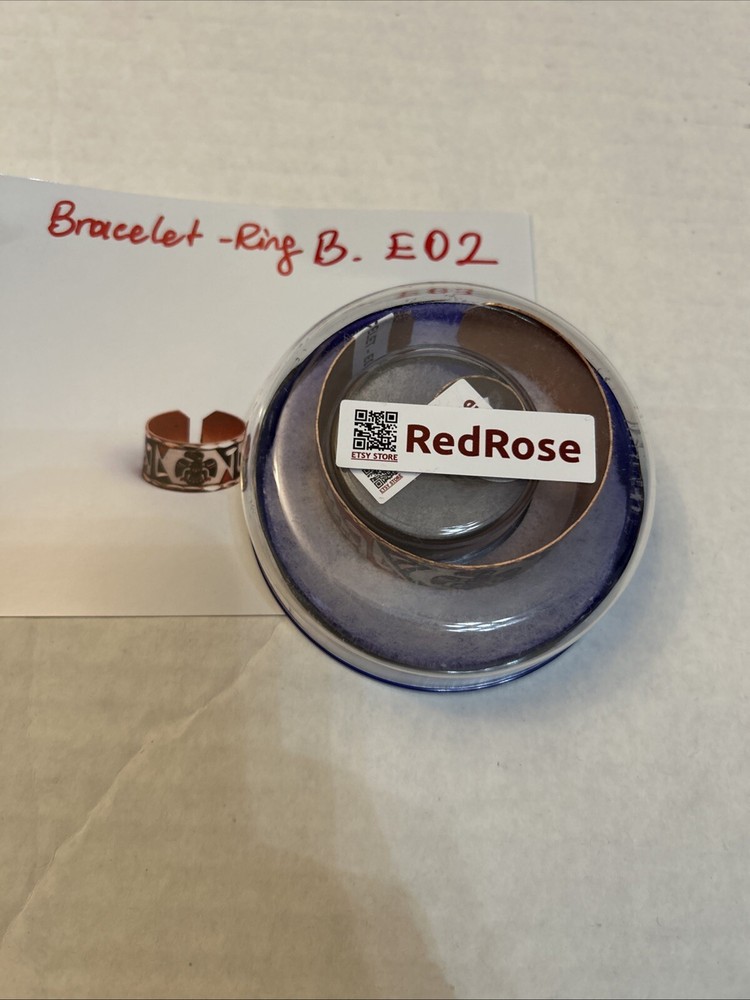 Colorful Copper Ring and Bracelet Set (E02)