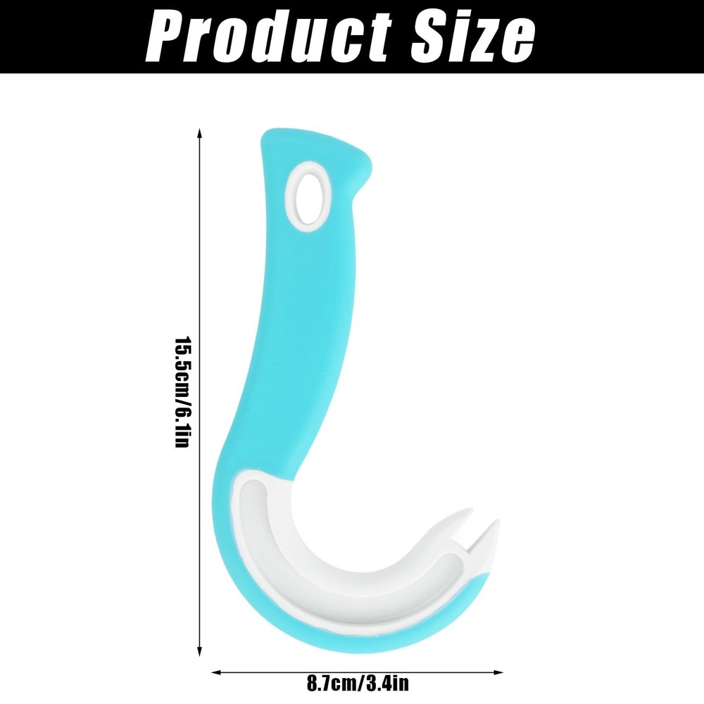 Easy Open Ring Pull Can Opener, J Hook Opener Tab with M, Blue