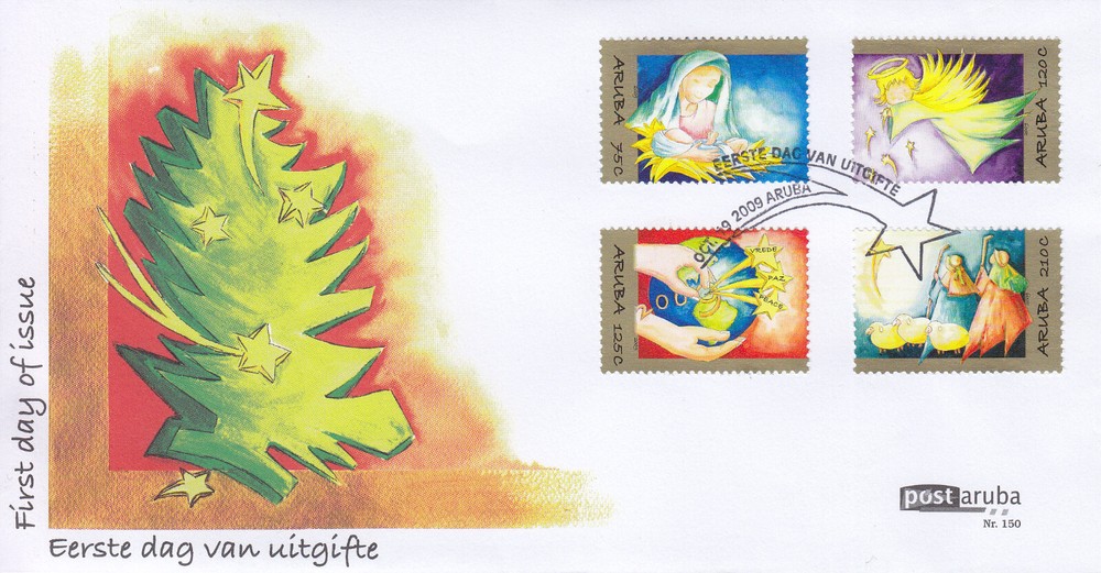 Arubu Issue FDC 2009 (150) Christmas