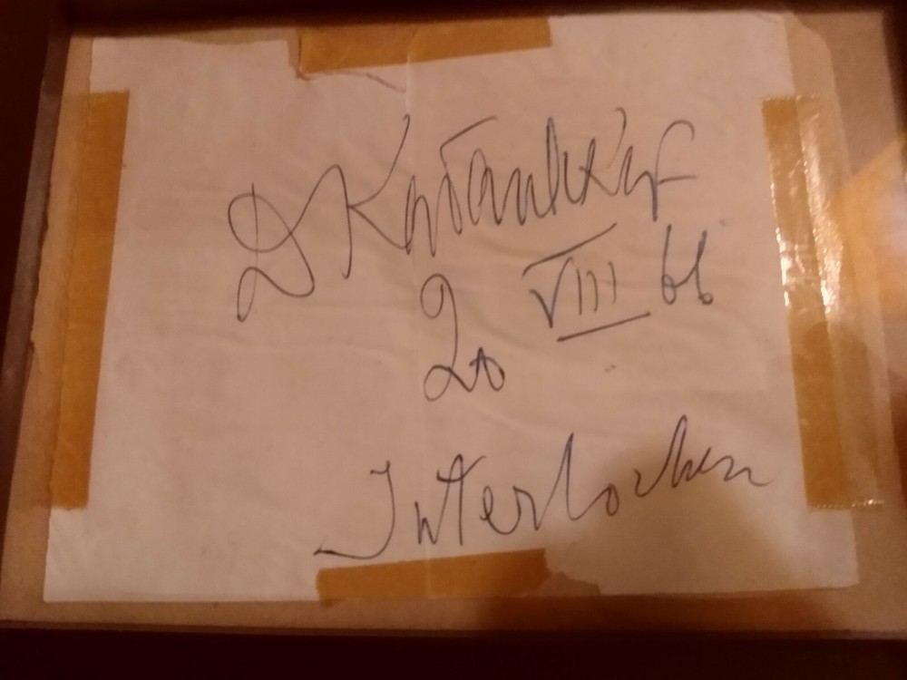 Autograph by Russian Composer Dimitri Kabalevsky