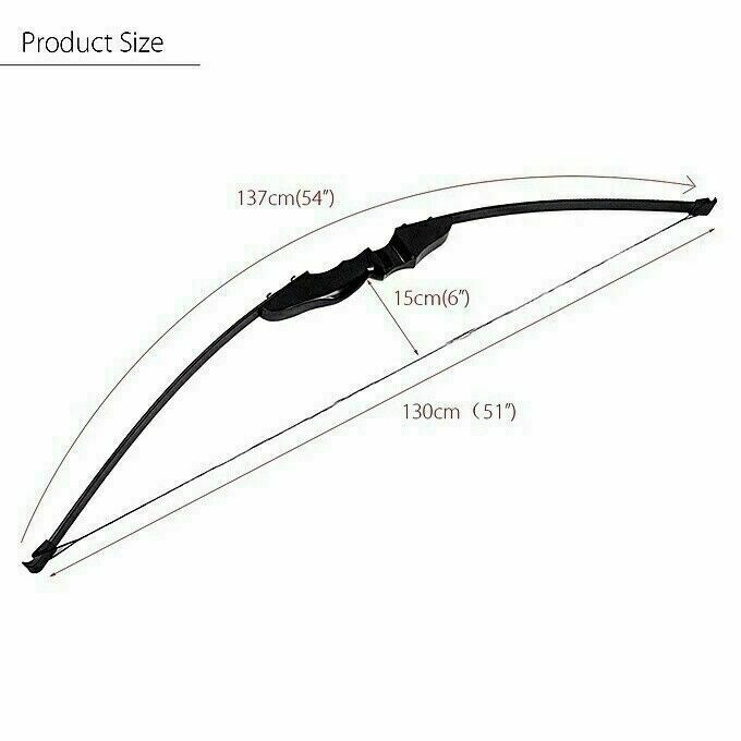 30/40lbs Archery Recurve Bow Takedown Hunting Target Longbow Training Practice