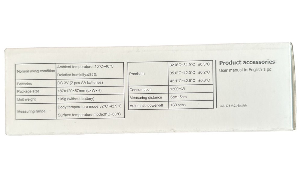 Berrcom Non-Contact Infrared Thermometer, 1-second testing, Quick, Accurate
