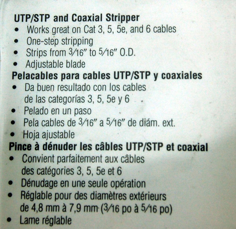 STRIPPER TOOL FIBER OPTIC BLACK-45-165-10024788