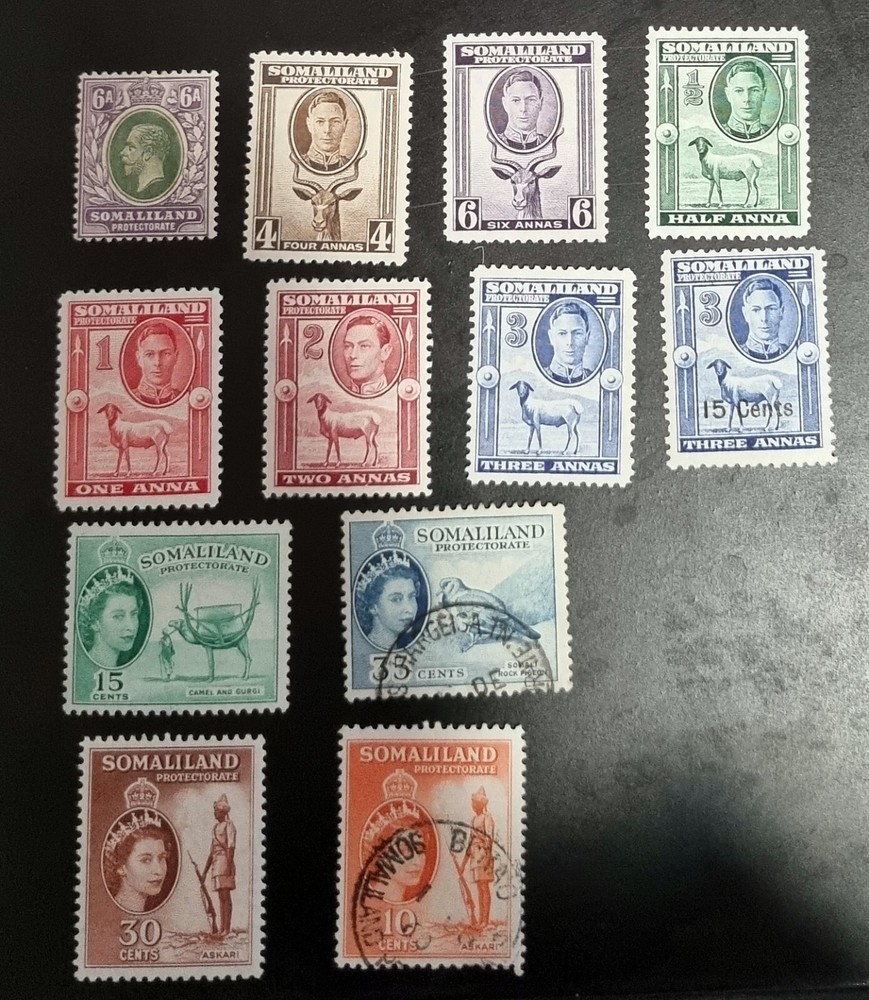 Br Commonwealth Vintage Somaliland stamps