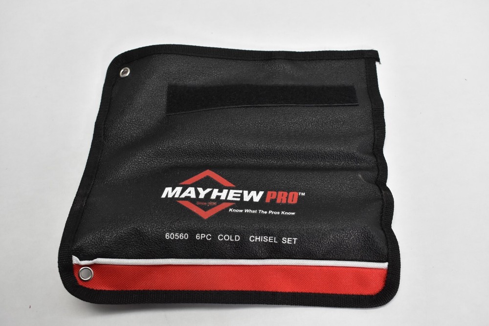 Mayhew Cold Chisel Set 60560 Partial 4 Piece* Set with Roll-Up Storage Case