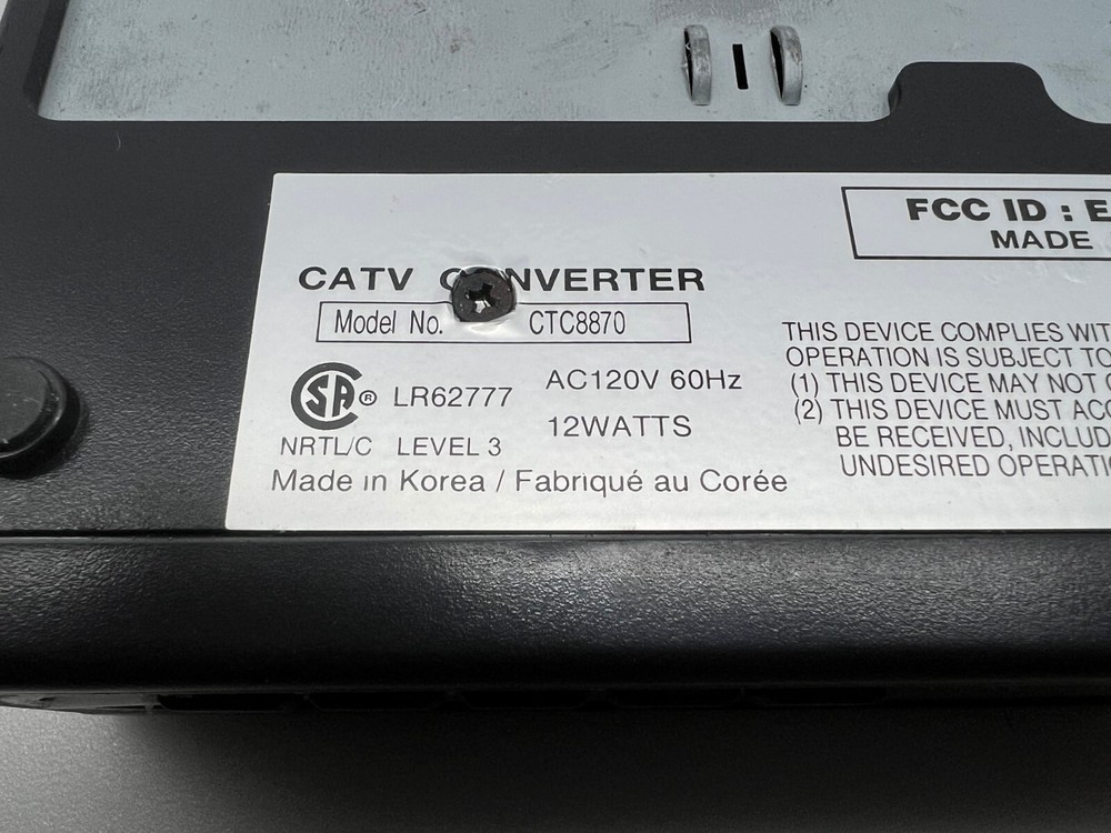 CTC8870 Cable Box Free Shipping