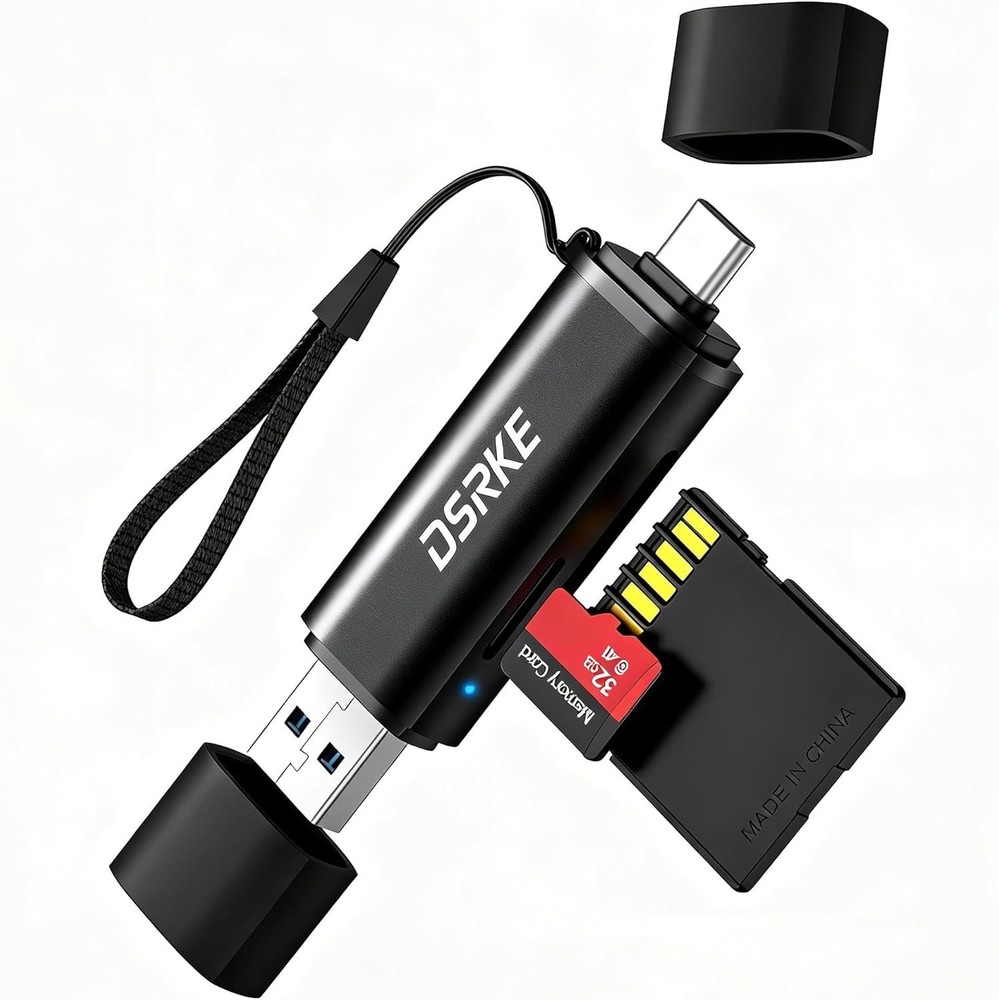 Lightweight SD Card Adapter with Plug & Play - Compatible with All Devices