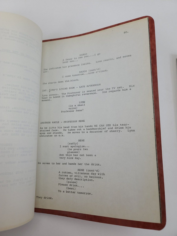 IN THE SPIDER'S WEB / Tom McGowan 1970's Unproduced Screenplay