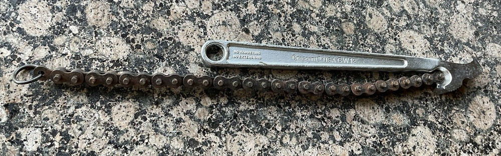 Crescent CW12 Double Action Chain Wrench 12" Chain