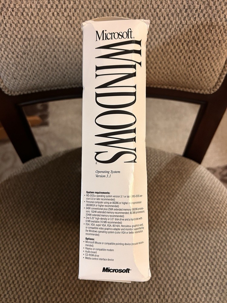 Vintage Microsoft Windows Operating System Version 3.1 on 3.5” Disks - Complete