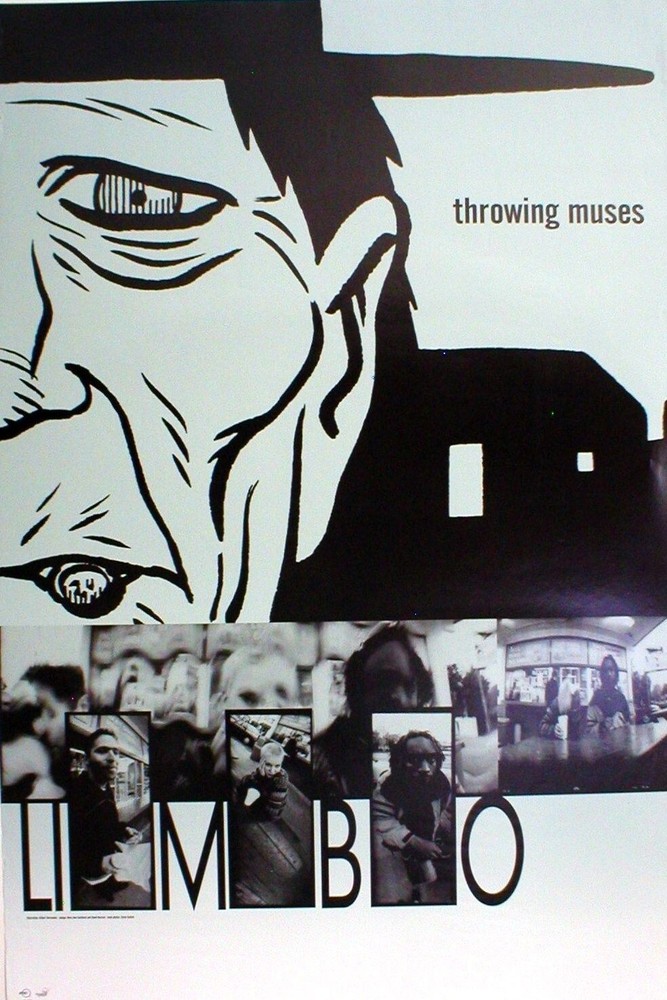 THROWING MUSES "LIMBO" U.S. PROMO POSTER - Post-Punk, Alternative Rock Music