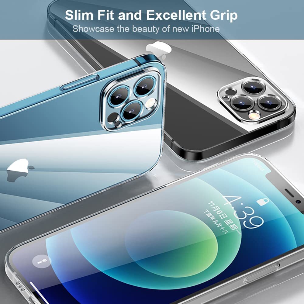 iPhone 12 13 14 Mini Pro Plus Max Case Clear Soft Shockproof Transparent Case