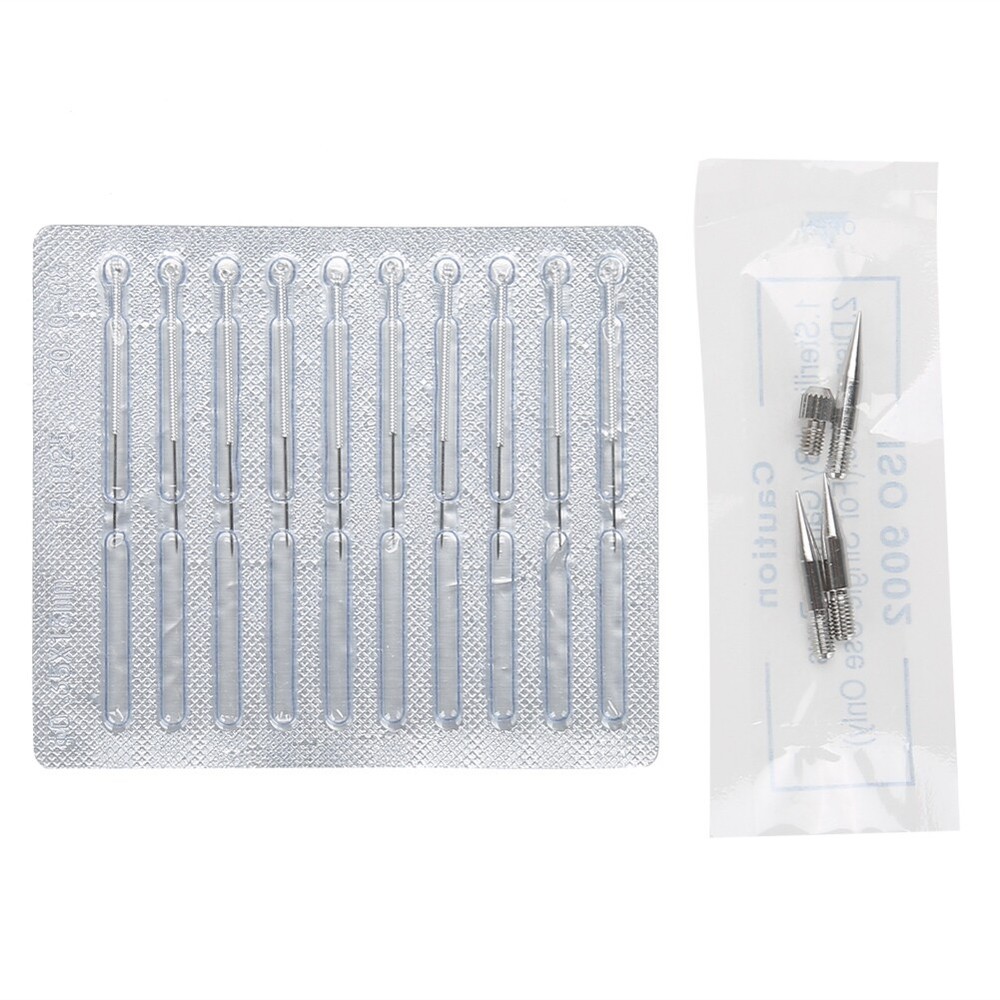 Freckle Spot Mole Removal Pen Device Accessory(10pcs Fine Needles 3pcs Large Mgr