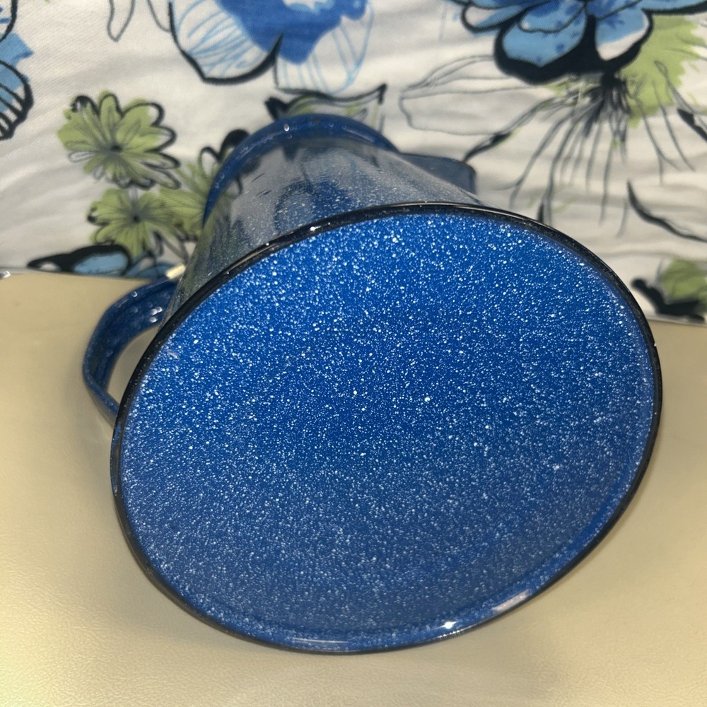 BLUE SPECKLED ENAMELWARE 10-INCH COFFEEPOT CAMPING