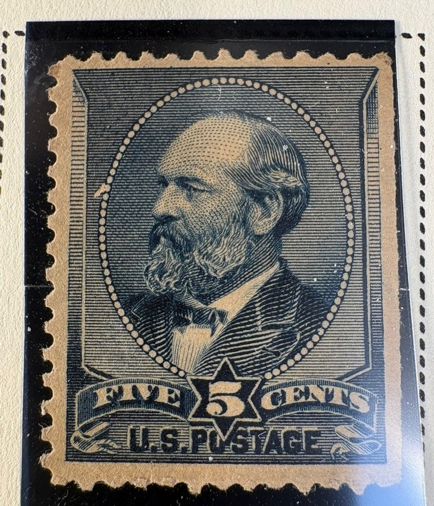 1888 Sc# 216 5c indigo MHOG CV195