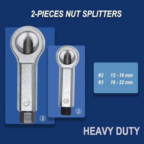 28pcs Spiral Socket Wrench Set with Extractors & Nut Splitters | Chromoly