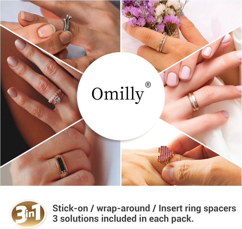 Ring Size Adjuster 64-Piece Set – Spiral Coils, Guards & Sizing Strips