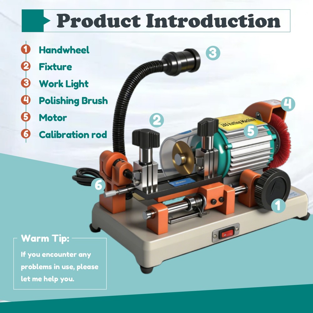 Vertical Drilling Machine Cutting Cutter Machine duplicate machine 2AS 110V
