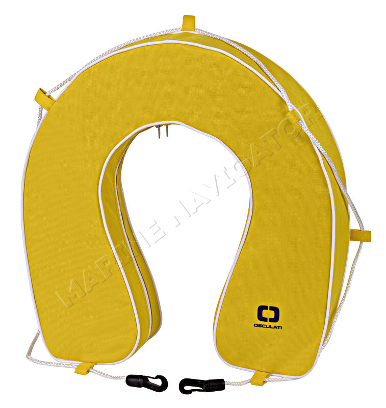 Osculati Yellow Horseshoe Buoy + Rack