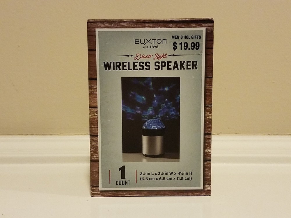 Buxton Disco Light Wireless Speaker * NEW Gift Ready!