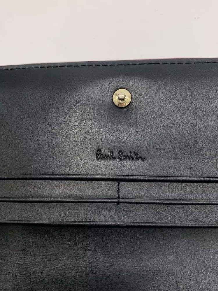 Paul Smith Long Wallet Leather BLK Men