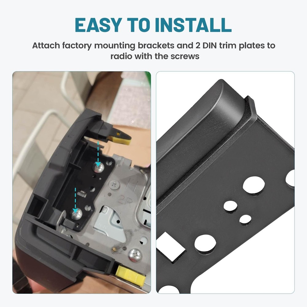 NuIth Double DIN Aftermarket Radio Installation Dash Kit for Select...