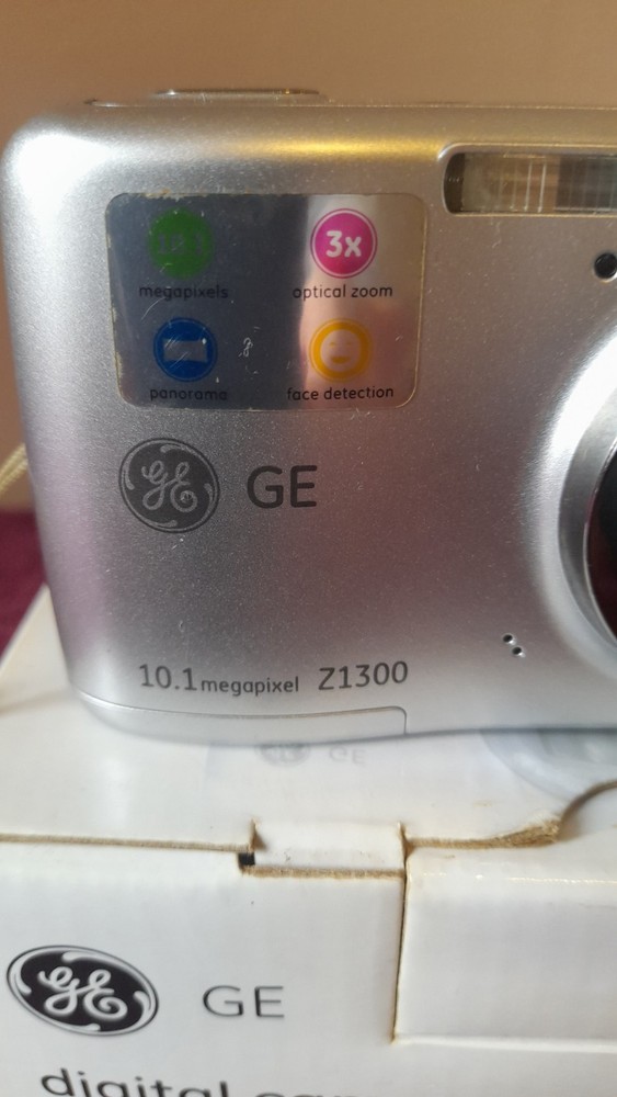 Digital Camera GE Z1300 Plus Memory Card Instructions In Original Box Tested