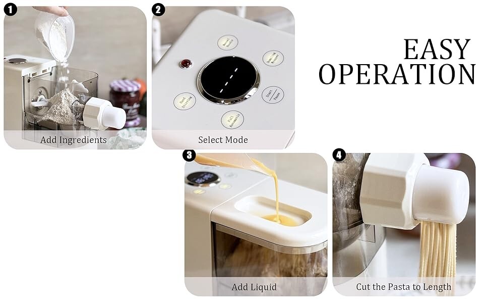 Electric Pasta Maker Automatic Noodle Making Machine with 9 Pasta Shape