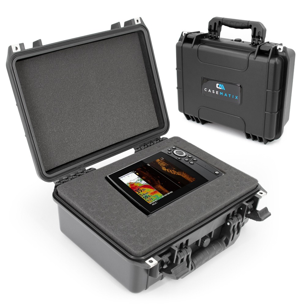 CASEMATIX Waterproof Marine Electronics Fish Finder Case - Includes Case Only
