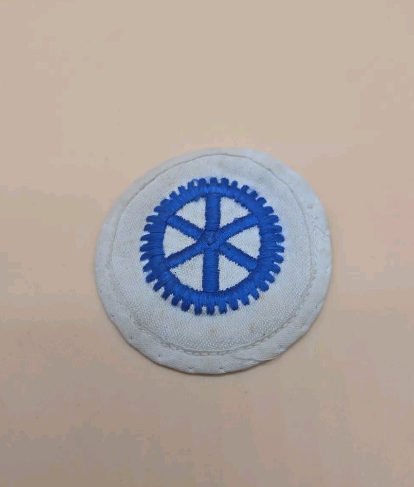 WWII German Kriegsmarine Machine Engineer sleeve White Original Patch Navy