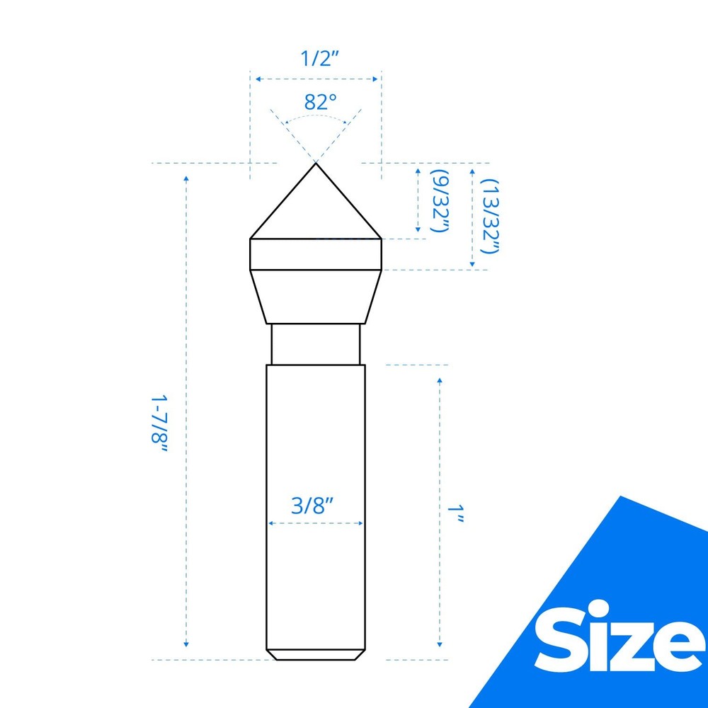 amoolo Single End Countersink Bit, Cobalt Steel Drill Bit with...