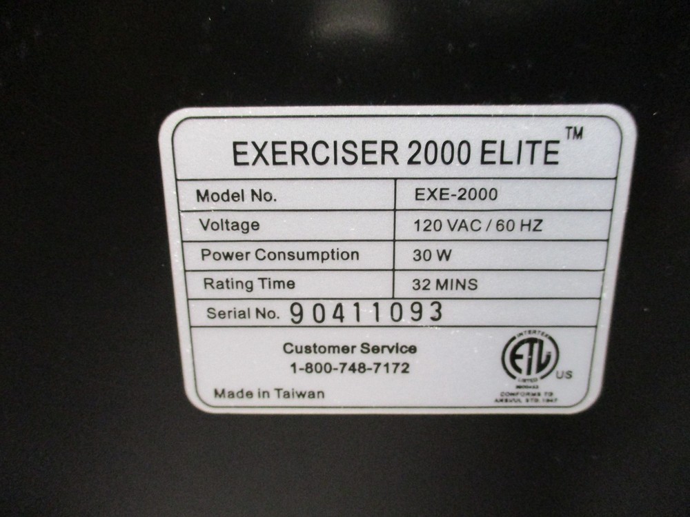 Platinum Series EXE-2000 Elite MS 2000 By Clark 5-Speed Exerciser w/ Remote READ