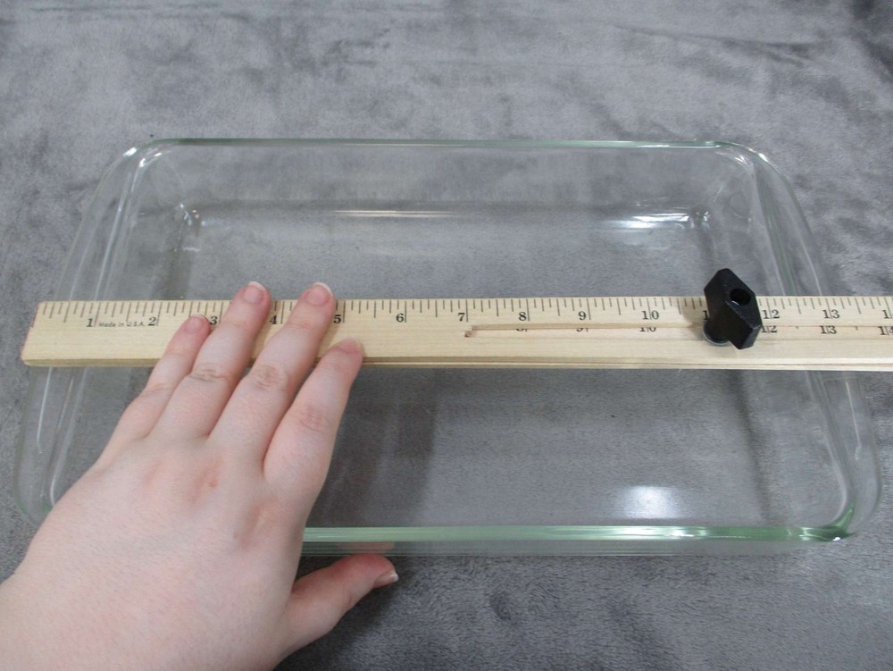 Anchor Hocking Glass Baking Dish Rectangular Square Set 2 pcs Clear Used