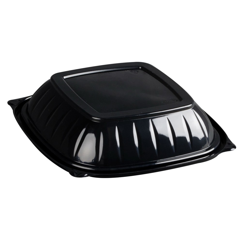 Dart PresentaBowls 'Square Polypropylene Bowl Black, 32 oz. | 252/Case