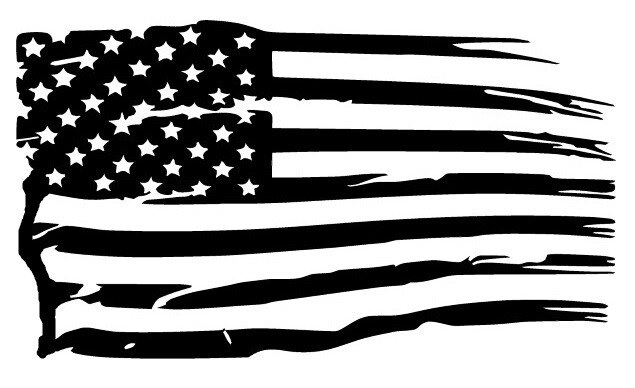 2PC DISTRESSED AMERICAN FLAG Stencil Template Airbrush Paint #322