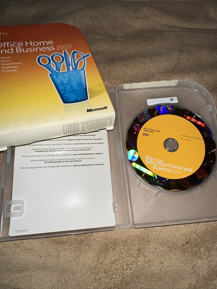 Microsoft Office Home and Business 2010 Full Version for 2 PCs RETAIL