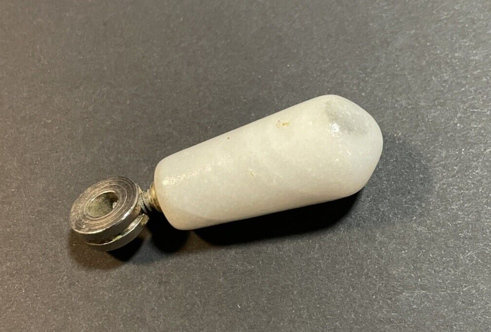Vintage White Marble Quartz Faucet Handle Knob