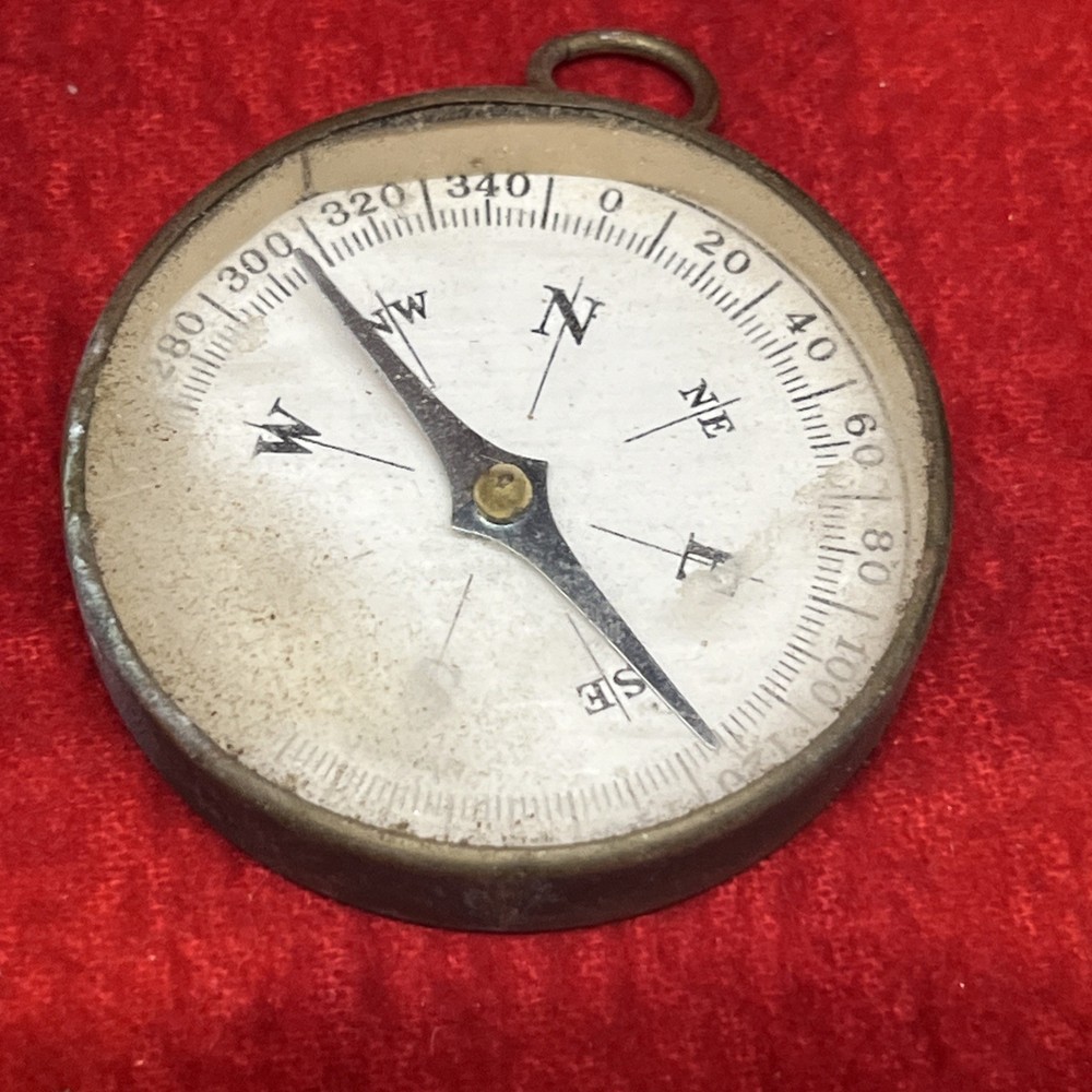 VINTAGE COMPASS & MIRROR TOOL  (k4)