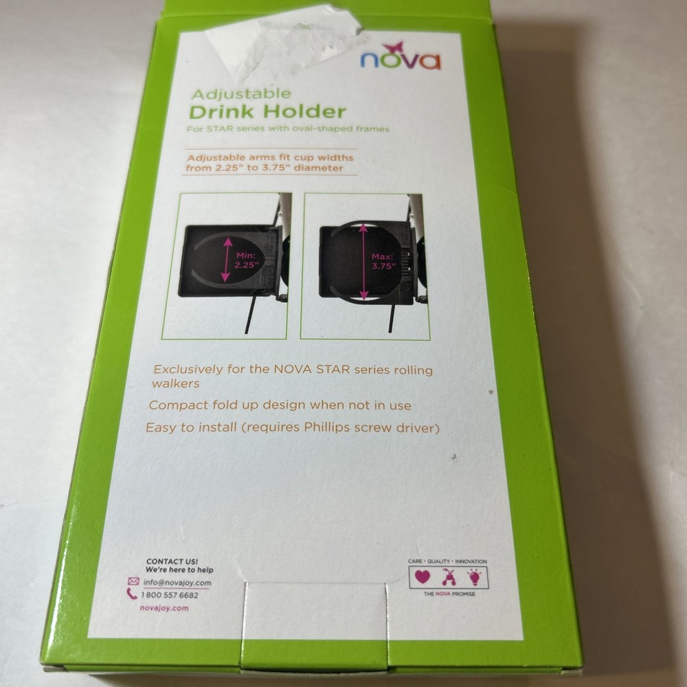 Nova Adjustable Rollator Drink Holder Walker Rollator CH-1000