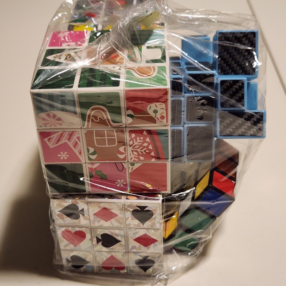 Six Rubiks Cubes - Unique Lot - Read