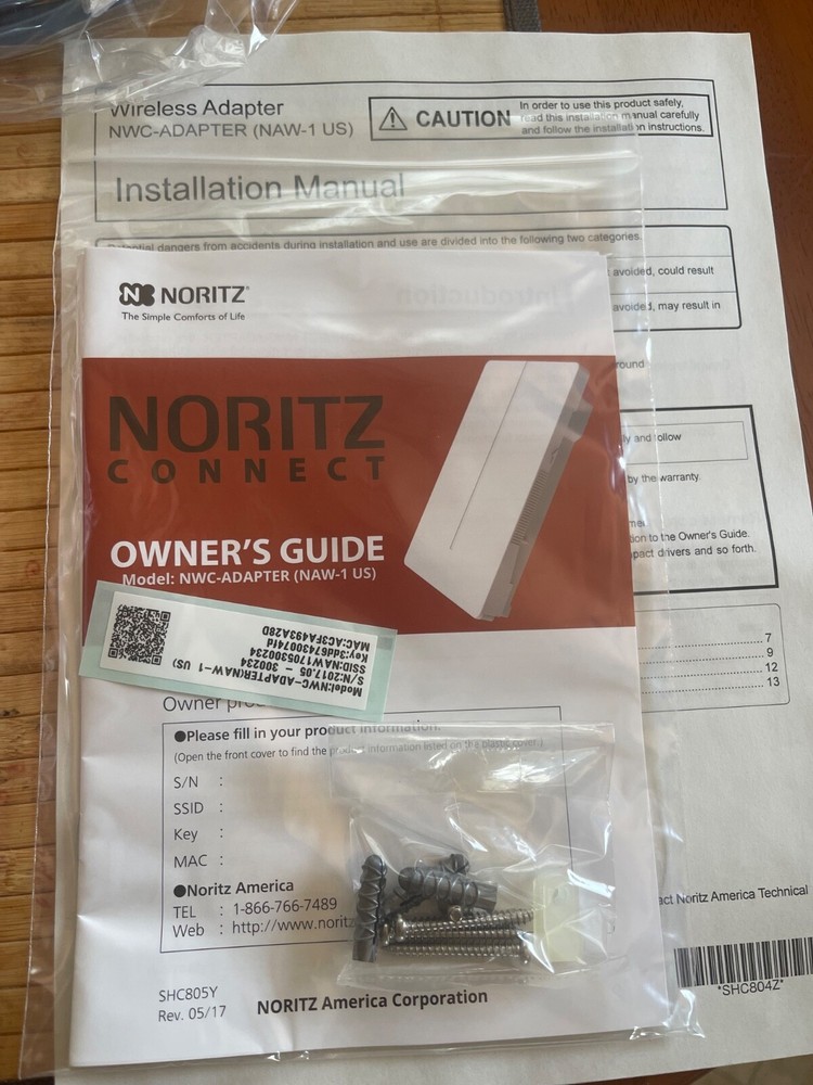 Noritz Connect NWC-Adapter (NAW-1 US) Indoors or Outdoors Wireless WIFI SHC8068
