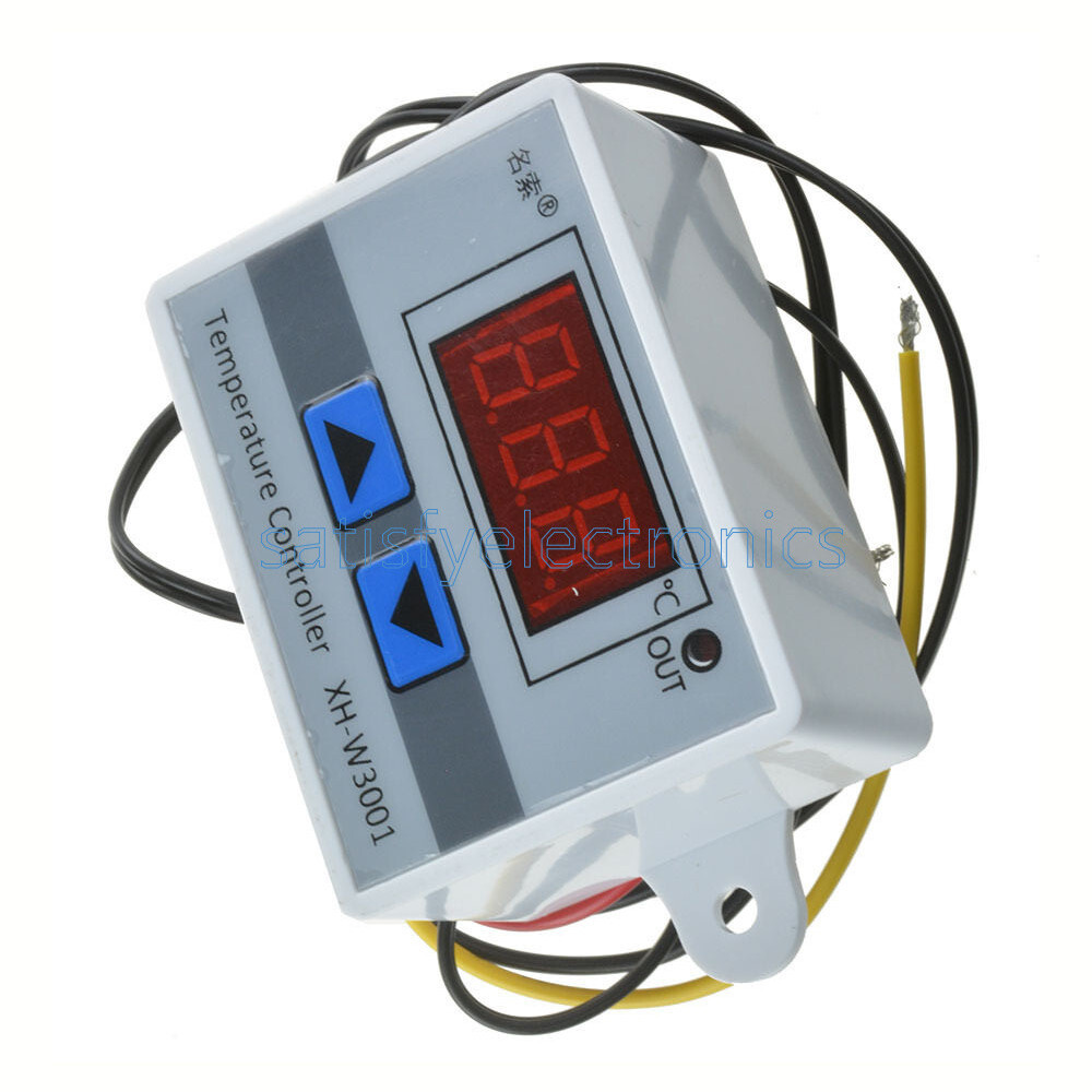 12V Digital LED Temperature Controller 10A Thermostat Control Switch NTC Probe