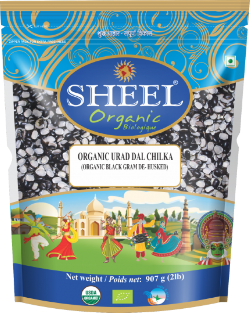 Sheel Organic Urad Dal Chilka - 2 lbs