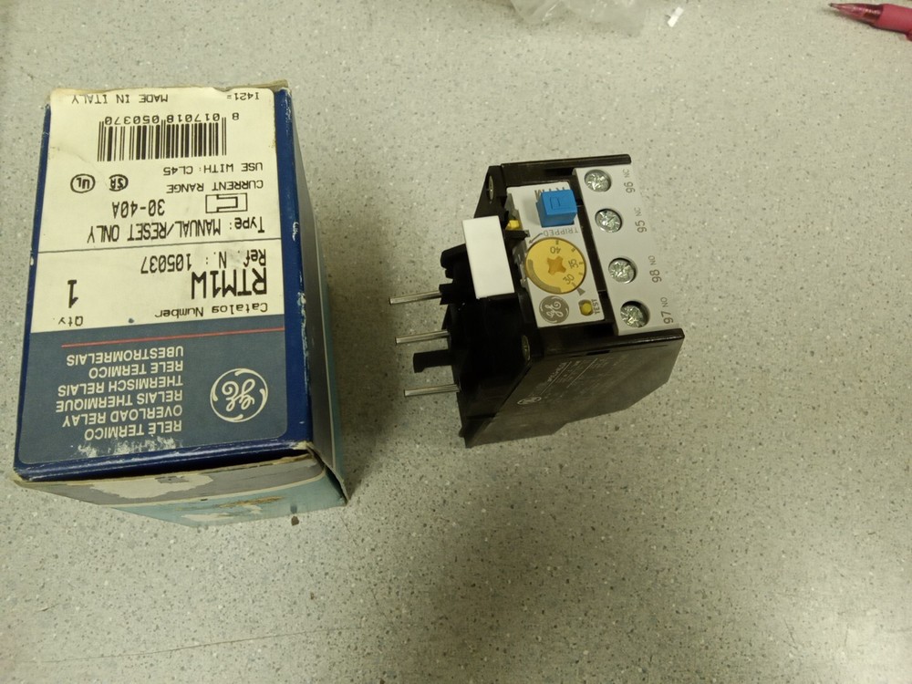 GE RTM1W Overload Relay 105037
