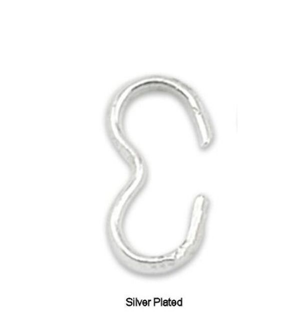 Quick Link, 60 MEDIUM Silver Plated Connectors to Connect Links for Chain & More