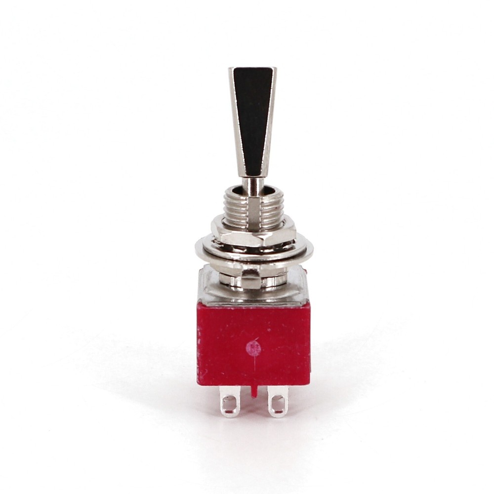 5Pcs SH T8011-U Flat Handle 6Pin ON-ON DPDT 2-Position Mini Toggle Switch