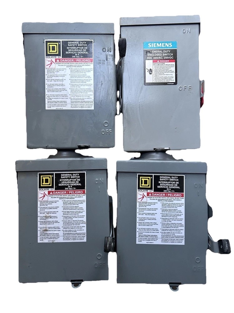 60amp & 30amp Disconnect Switches 4pc