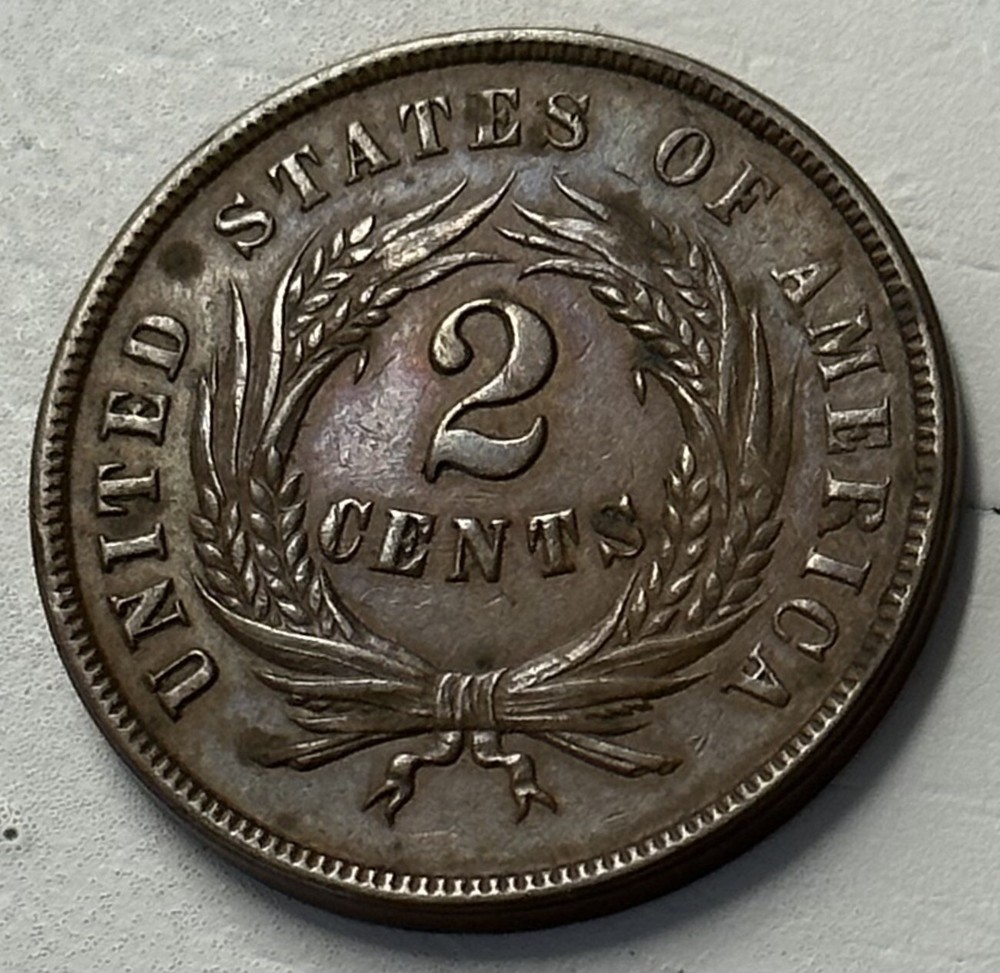 1865 2 CENT PIECE