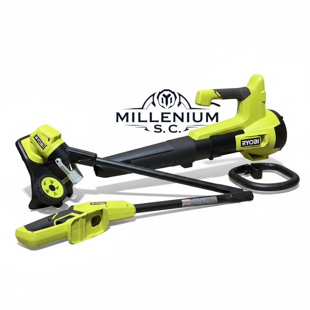 RYOBI 18V ONE+ Cordless String Trimmer & Jet Fan Blower Combo Kit - OPEN BOX